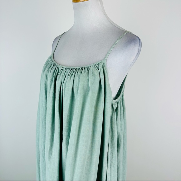 Esby Vivienne Dress Seafoam Hemp and Organic Cotton Maxi Dress Size Small - Picture 8 of 12